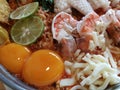 Nooddle, Tom Yam Kung, hot and sour soup, shrimp, mama